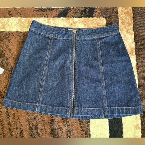 Altar'd State Dresses & Skirts - Altar’d State Denim Full Zip Skirt Size XS